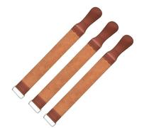 strop for sharpening 1-3pcs Leather Sharpening Strap Barber Straight Shave Sharpener Folding Knives Polishing Belt for Barber Folding Knives Sharpening and Polishing(3Pcs)