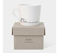 East of India Mug "Stroppy Before Coffee" — Wobbly Porcelain, Boxed