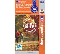 Stroud, Tetbury and Malmesbury: Sheet 168 (OS Explorer Map Active)