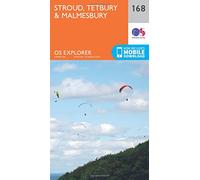 Explorer 168 Stroud, Tetbury & Malmesbury Map With Digital Version - Yellow, Yellow One Size