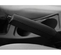 StRoux Car Handbrake Cover For Ford B-MAX C-MAX S-MAX, Leather Hand Brake Sleeve Anti-slip Wear-resistant Handle Protector Cover Interior Accessories,A/Black Line