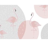 STROXTH WALLPAPER Photo Wallpaper 3D Geometric 200cmx140cm Modern Minimalist Geometric Colorful Red Flying Bird Indoor Wall Decoration Giant Poster Mural