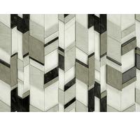 STROXTH WALLPAPER Photo Wallpaper 3D Off-White Stone Texture 250cmx175cm Geometric Diamond Decorative Pattern Indoor Wall Decoration Giant Poster Mural