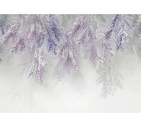 STROXTH WALLPAPER Photo Wallpaper 3D Purple Fruit Pattern 430cmx300cm Tropical Rainforest Leaves Indoor Wall Decoration Giant Poster Mural