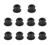 strrng 10 Pcs Silicone Snap in Locking Hole Plugs,10mm Diameter Rubber Bungs for Holes,Reusable Sealing Rubber Bung,Easy to Clean for Kitchen Silicone Bulkheads Waterproof Sealing Plugs(Black)