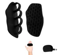 strrng 2 Pcs Anti-Slip Workout Rubber Weight Grips, Ergonomic Rubber Hand Protector Gloves for Weight Lifting Palm Protection, Breathable and Refreshing Pull up Hand Grips, for Men Women
