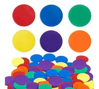 strrng 200Pcs Colored Counters,Counters For Maths,Ages 5+,Math Counters for Kids,Counting Resources,Perfect for Bingo Games,Back to School Supplies,Teacher Supplies