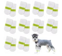 strrng 20pcs Disposable Dog Boots, Size S, Green, Waterproof, Anti-Dirty, Easy Application, Perfect for Small Dogs