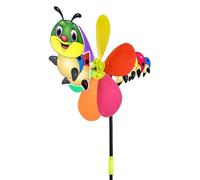 Structural Engineering Outdoor Three Cartoon Pattern Optional Windmill Children's Toy Dancing Wind (Light Purple, One Size)