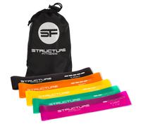 Structure Fitness 5 Pack Resistance Bands for Home Gym Training | Size: 36 Structure Fitness Multicolor 36