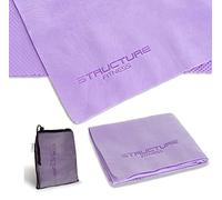 Structure Fitness ® Instant Cooling Sports Towel With Carry Bag - Great for the Gym, Exercise, Yoga,Cycling, Golf and Sports - Effective Relief from Headaches or Fever (Pink, 2Pc)