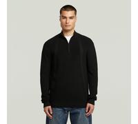 Structure Half Zip Knit - Black - Men M