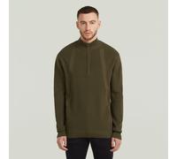 Structure Half Zip Knit - Green - Men XL