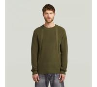 Structure Knit Pullover - Green - Men XS