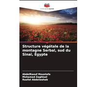 Structure végétale de la montagne Serbal, sud du Sinaï, Égypte