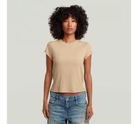 Structured Baby T-Shirt - Beige - Women M