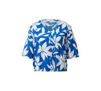 Structured Blouse with V-Neck and Gatherings Women s.Oliver Bleu 44