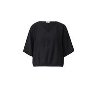 Structured Blouse with V-Neck and Gatherings Women s.Oliver Noir 44