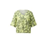Structured Blouse with V-Neck and Gatherings Women s.Oliver Vert 48