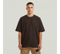 Structured Chest Logo T-Shirt - Brown - Men S