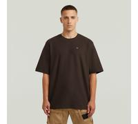 Structured Chest Logo T-Shirt - Brown - Men XXL