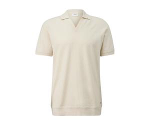 Structured Cotton Polo s.Oliver Beige L