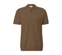 Structured Cotton Polo s.Oliver Marron XL