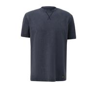 Structured Jersey Crew Neck Dyed T-Shirt QS Bleu S