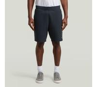 Structured Jersey Shorts - Dark blue - Men S