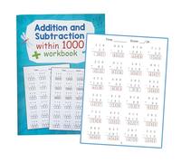 Structured Math Learning Practice Book for Multiplication Division Friendly Paper Gradual Difficulty Levels Math Sheets