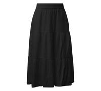Structured Midi Skirt with Pleats and Side Pockets for Women s.Oliver Noir 40