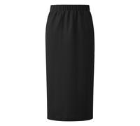 Structured Midi Skirt with Split and Elasticated Waist for Women s.Oliver Noir 48