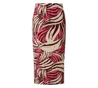 Structured Midi Skirt with Split and Elasticated Waist for Women s.Oliver Rose 38