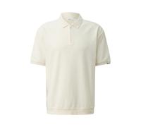 Structured Polo in Cotton Blend with Zip s.Oliver Beige 2XL