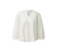 Structured Viscose Blouse with Pleats and 3/4 Raglan Sleeves Women s.Oliver Blanc 44