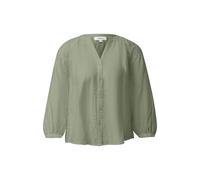Structured Viscose Blouse with Pleats and 3/4 Raglan Sleeves Women s.Oliver Vert 44