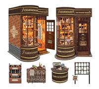 STRUCWOOD Book Nook Kit, 3D Wooden Puzzle Bookshelf Decor (Magic Wand Shop)