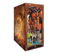Strucwood Book Nook Kit with LED Light - 3D Wooden Puzzles Book Nook for Book Shelf Decor - DIY Dollhouse Kit - Book Nook Decor with Dust Cover - Magic Book Nook -The Lord The Ring SQ-05