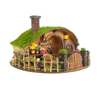 STRUCWOOD DIY Miniature House Kit - Mini House Enchanting Forest Building Kit with LED, wooden 3d puzzles Blind Box Design, Dollhouse Kit Gift for Adults Teen - The Magic Ring House (SQ-59)