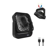 STRUGGANT Magnetic Base Fan for Cruise Ship Cabin,Black Cruise Ship Approved fans for Stateroom Cabin,5000mAh Battery Operated,USB Rechargeable, Travel Essentials (1, Black)