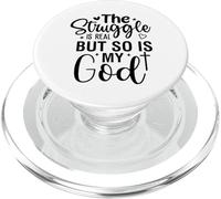 Struggle is real Christian men and women thankful grateful PopSockets PopGrip for MagSafe