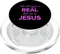 Struggle is Real Jesus Christian Women Bible Verse Pray Read PopSockets PopGrip for MagSafe