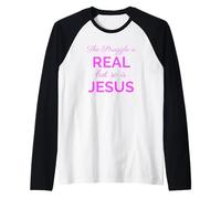 Struggle is Real Jesus Christian Women Bible Verse Pray Read Raglan Baseball Tee