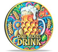Strugglejewelry One More Drink & Party's Over Decision Coin - Colorful Motivational Coin for Social Events, 1.57 Inches, Protective Case Included