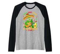 Strum Dance Fiesta Let The Celebration Begin Cactus Guitar Raglan Baseball Tee