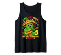 Strum Dance Fiesta Let The Celebration Begin Cactus Guitar Tank Top