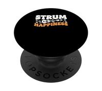 Strum Happiness Acoustic Guitar Music Lover PopSockets Adhesive PopGrip