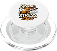 Strum Now Stress Less Guitar Music Relax Vibe Retro PopSockets PopGrip for MagSafe