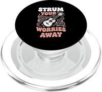Strum Your Worries Away Acoustic Guitar Music PopSockets PopGrip for MagSafe