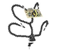 StrumentHand Soldering PCB Holder Tool Soldering Aid Helping Hands | 4 Flexible Arms with Morsetto da tavolo Regolabile, Rotating PCB Stand for Figurine